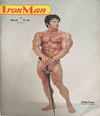 Zane magazine cover appearance Ironman March 1980