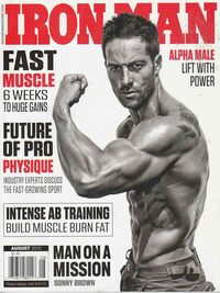 Ironman August 2015 magazine back issue cover image