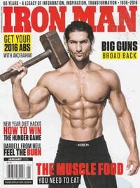 Ironman January 2016 Magazine Back Copies Magizines Mags