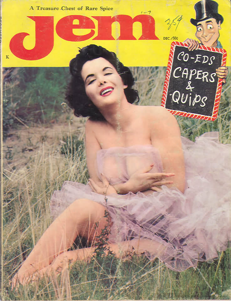 Jem November 1957 magazine back issue Jem magizine back copy Jem November 1957 Vintage Adult Mens Magazine Back Issue Featuring Pin-Up Girls Published by Joe Weider. A Treasure Chest Of Rare Spice.