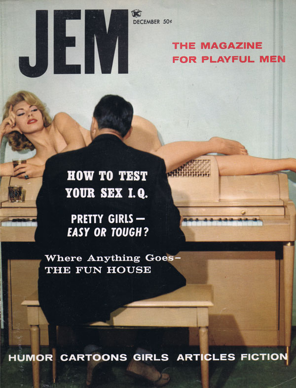 Jem December 1963 magazine back issue Jem magizine back copy jem test sex iq pretty girls fun humor cartoons articles fiction louise angela miss rheinsilver