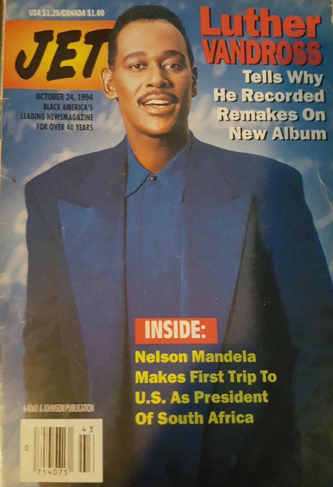 Jet October 24, 1994, , Luther Vandross Tells Why He Recorded Rem