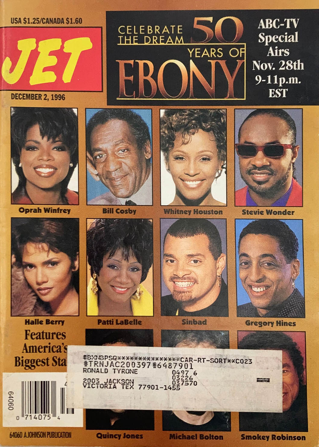 Jet December 2, 1996, , Celebrate The Dream 50 Years Of Ebony