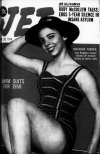 Natasha Ola magazine cover appearance Jet February 20, 1958