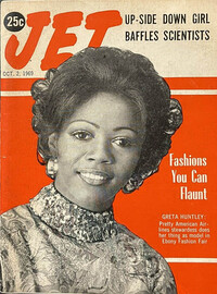 Jet October 2, 1969 magazine back issue cover image