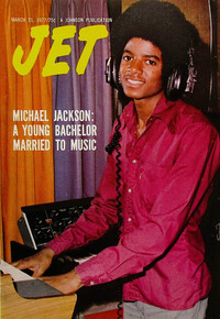 Michael Jackson magazine cover appearance Jet March 31, 1977