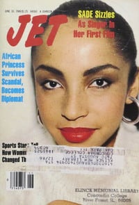 Sade magazine cover appearance Jet June 30, 1986