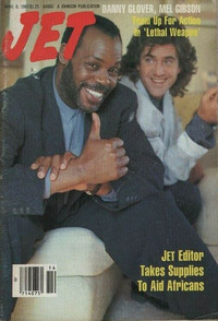 Mel Gibson magazine cover appearance Jet April 6, 1987
