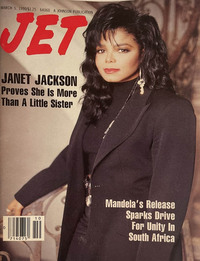 Janet Jackson magazine cover appearance Jet March 5, 1990