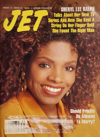 Sheryl Lynn Lee magazine cover appearance Jet August 27, 1990