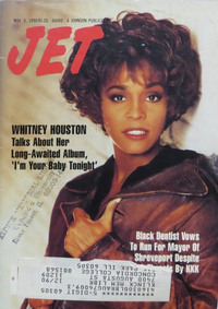 Whitney Houston magazine cover appearance Jet November 5, 1990