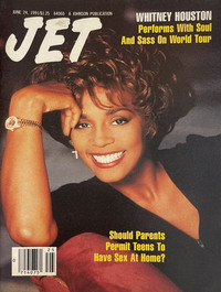 Whitney Houston magazine cover appearance Jet June 24, 1991