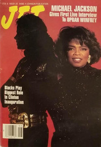 Michael Jackson magazine cover appearance Jet February 8, 1993