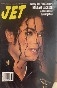 Michael Jackson magazine cover appearance Jet September 13, 1993