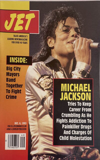 Michael Jackson magazine cover appearance Jet December 6, 1993
