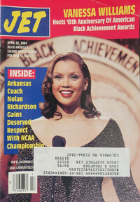 Vanessa Williams magazine cover appearance Jet April 25, 1994