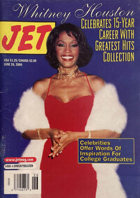 Whitney Houston magazine cover appearance Jet June 26, 2000