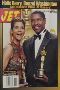 Halle Berry magazine cover appearance Jet April 8, 2002