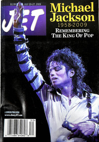Michael Jackson magazine cover appearance Jet July 20, 2009
