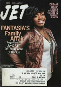 Fantasia magazine cover appearance Jet January 11, 2010