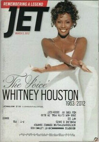 Whitney Houston magazine cover appearance Jet March 5, 2012