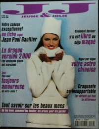 Jean Paul magazine cover appearance Jeune et Jolie # 152, February 2000
