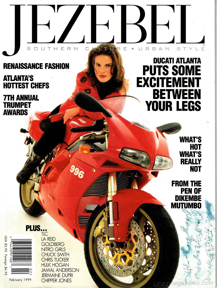 Jezebel February 1999 magazine back issue Jezebel magizine back copy 