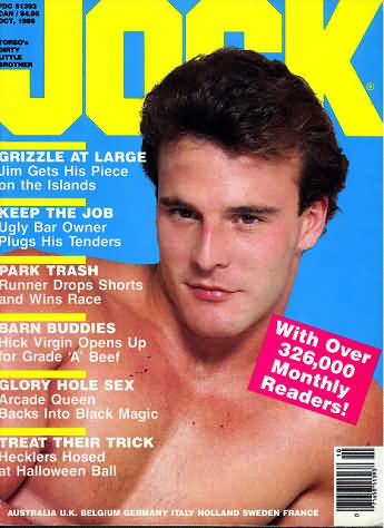 Jock October 1986 magazine back issue Jock magizine back copy 