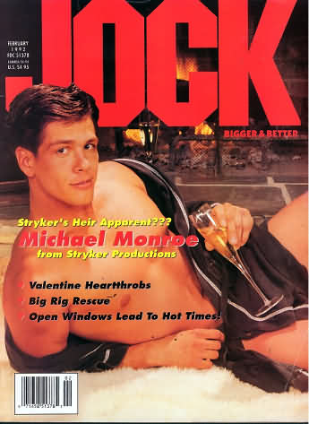 Jock February 1992 magazine back issue Jock magizine back copy 