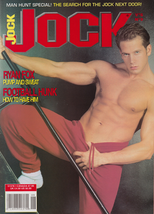 Jock Vol. 6 # 9 - September 1997 magazine back issue Jock magizine back copy ryan fox football hunk man hunt special search for the jock next door nude naked troy grant dirk dav