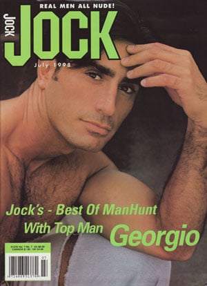 Jock July 1998 magazine back issue Jock magizine back copy jock best of manhuntwith top man georgio dirk freddy robert scott dirk logan bobby zane gates at the
