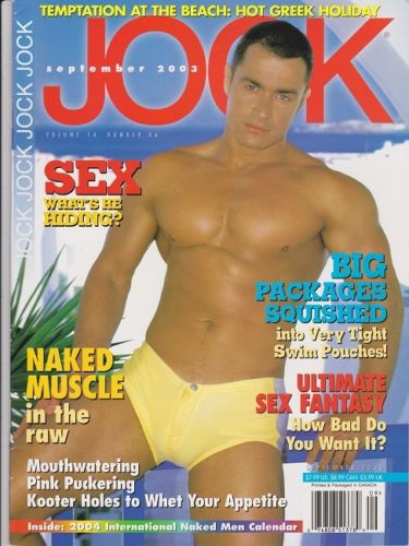 Jock September 2003 magazine back issue Jock magizine back copy 