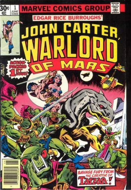 John Carter Warlord of Mars Comic Book Back Issues of Superheroes by A1Comix