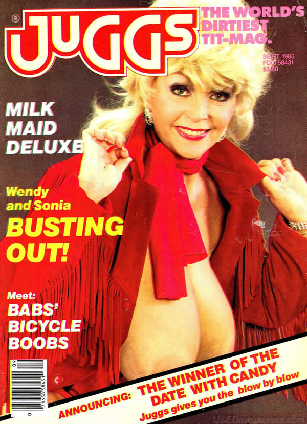 Juggs September 1985 magazine back issue Juggs magizine back copy Juggs September 1985 Adult Magazine Back Issue Published by Juggs, Specialists in Big Tit Magazines. Milk Maid Deluxe.