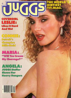 Juggs July 1986 magazine back issue Juggs magizine back copy Juggs July 1986 Adult Magazine Back Issue Published by Juggs, Specialists in Big Tit Magazines. Covergirl Leslie: Likes It Hard And Wet.