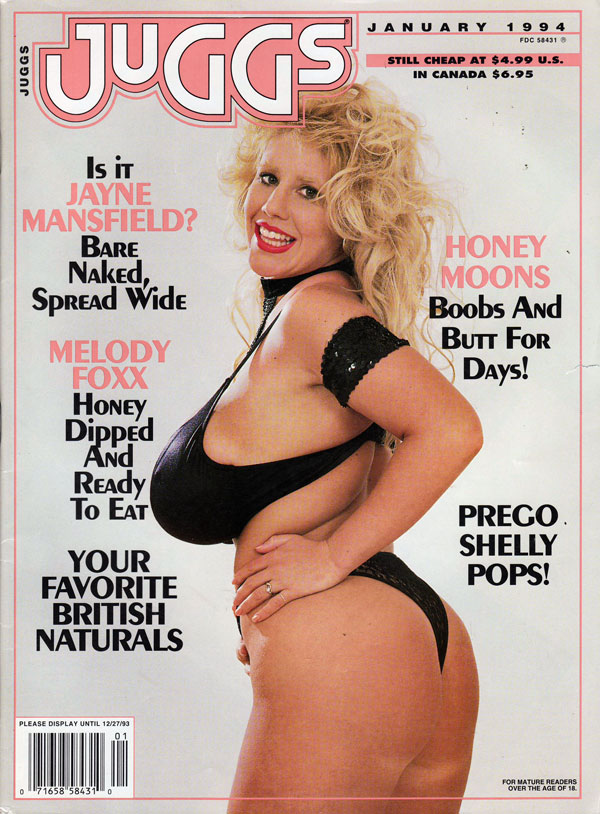 Juggs January 1994 magazine back issue Juggs magizine back copy juggs back issues 1994, jayne mansfield lookalike nude, hot sexy nude girls, xxx prego pictorials, x