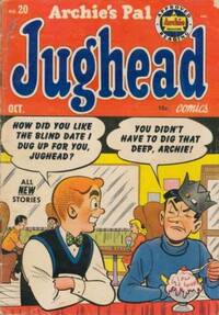 Jughead # 20, October 1953 magazine back issue cover image