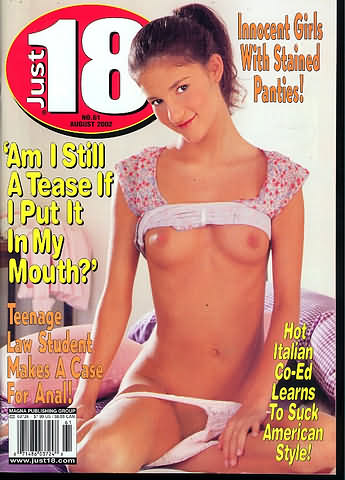 Just 18 # 61 - August 2002 magazine back issue Just 18 magizine back copy Just 18 # 61 - August 2002 Adult Magazine Back Issue Publishing Naked Photographs of Young Women Who Just Turned Eighteen. Covergirl & Centerfold Mel.