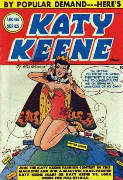 Katy Keene Comic Book Back Issues of Superheroes by A1Comix
