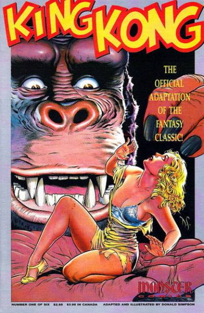 King Kong Comic Book Back Issues by A1 Comix