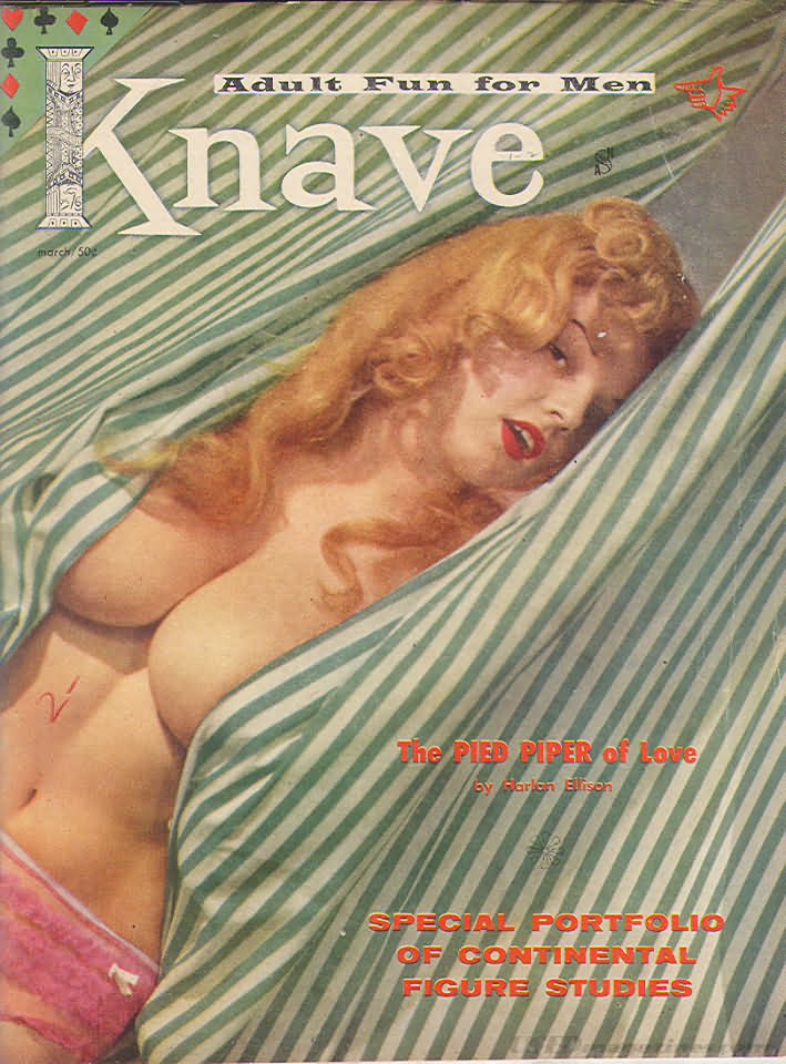 Knave March 1959 magazine back issue Knave USA magizine back copy 