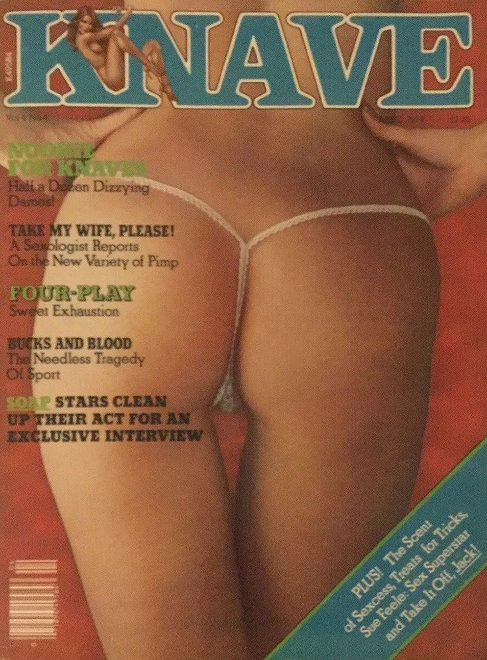 Knave Vol. 4 # 4 magazine back issue Knave UK magizine back copy Knave Vol. 4 # 4 British Adult Nude Women Magazine Back Issue Published by Galaxy Publications Limited. .