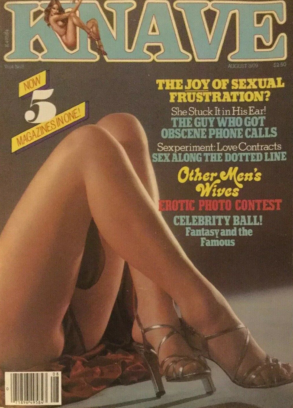 Knave Vol. 4 # 8 magazine back issue Knave UK magizine back copy Knave Vol. 4 # 8 British Adult Nude Women Magazine Back Issue Published by Galaxy Publications Limited. .