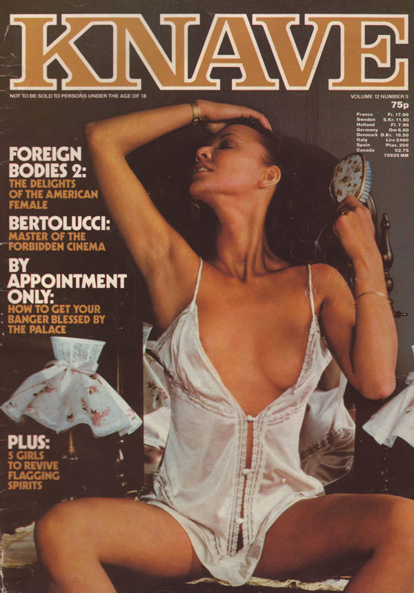 Knave UK Vol. 12 # 5 - 1979 magazine back issue Knave UK magizine back copy knave uk magazine back issues 1979 hot 70s porn girls sexy ladies naked explicit erotic pictorials a