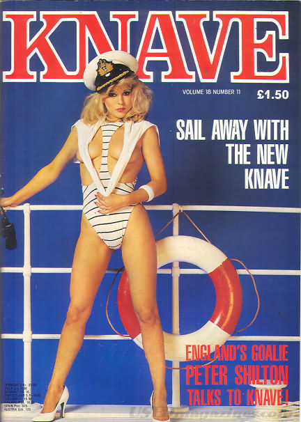 Knave Vol. 18 # 11 magazine back issue Knave UK magizine back copy Knave Vol. 18 # 11 British Adult Nude Women Magazine Back Issue Published by Galaxy Publications Limited. Sail Away With The New Knave.