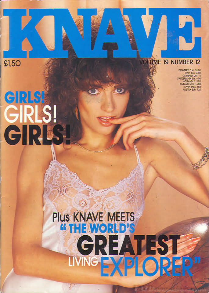 Knave Vol. 19 # 12 magazine back issue Knave UK magizine back copy Knave Vol. 19 # 12 British Adult Nude Women Magazine Back Issue Published by Galaxy Publications Limited. Girls! Girls! Girls!.