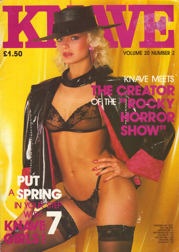 Knave UK Vol. 20 # 2 magazine back issue Knave UK magizine back copy 80s knave magazine uk back issues xxx pix 1988  girls nude natural boobs porn mag sex nude girls por