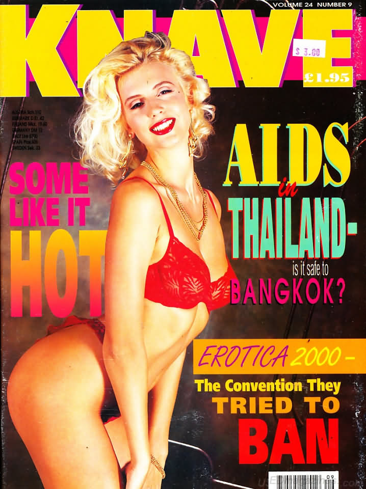 Knave Vol. 24 # 9 magazine back issue Knave UK magizine back copy Knave Vol. 24 # 9 British Adult Nude Women Magazine Back Issue Published by Galaxy Publications Limited. Some Like It Hot.