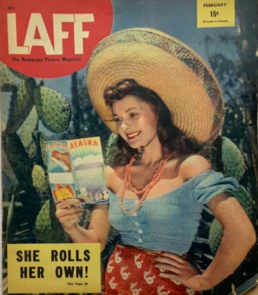 Laff February 1945 magazine back issue Laff magizine back copy 