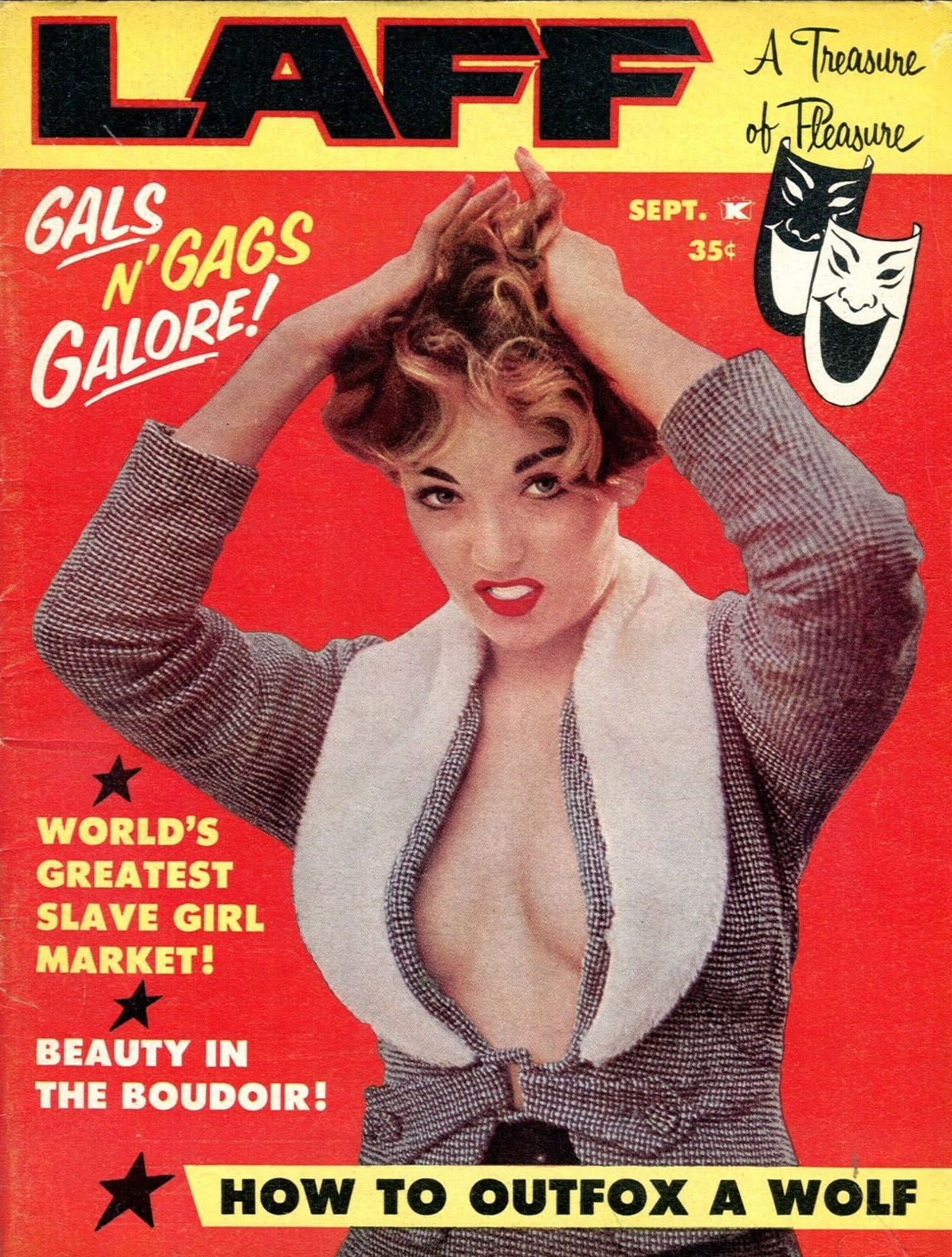 Laff September 1959 magazine back issue Laff magizine back copy 
